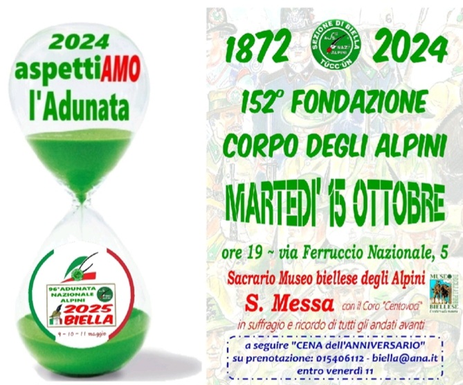 152° Anniversario corpo degli Alpini