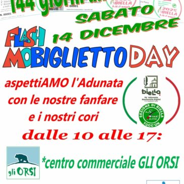 Flash Mob Alpini per Lotteria Adunata sabato 14 dicembre