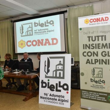 Conad Nord Ovest al fianco dell’Adunata Nazionale degli Alpini, fra condivisione di valori e attenzione al territorio