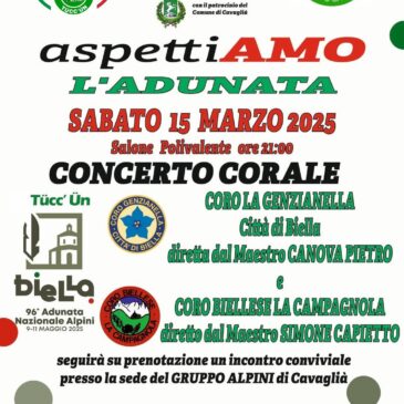 Concerto corale con il gruppo di Cavaglià