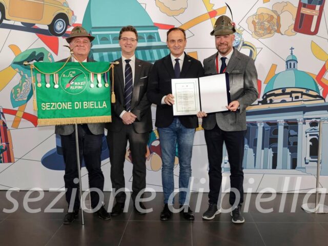 La Regione Piemonte premia le 19 sezioni ANA come Ambasciatrici del patrimonio ambientale. Premiata anche Biella