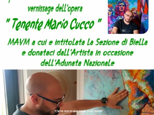 Luciano Mancuso dona un’opera dedicata al Tenente Mario Cucco Vernissage
