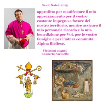 gli auguri del nostro Vescovo Roberto  e del Cappellano sezionale don Remo